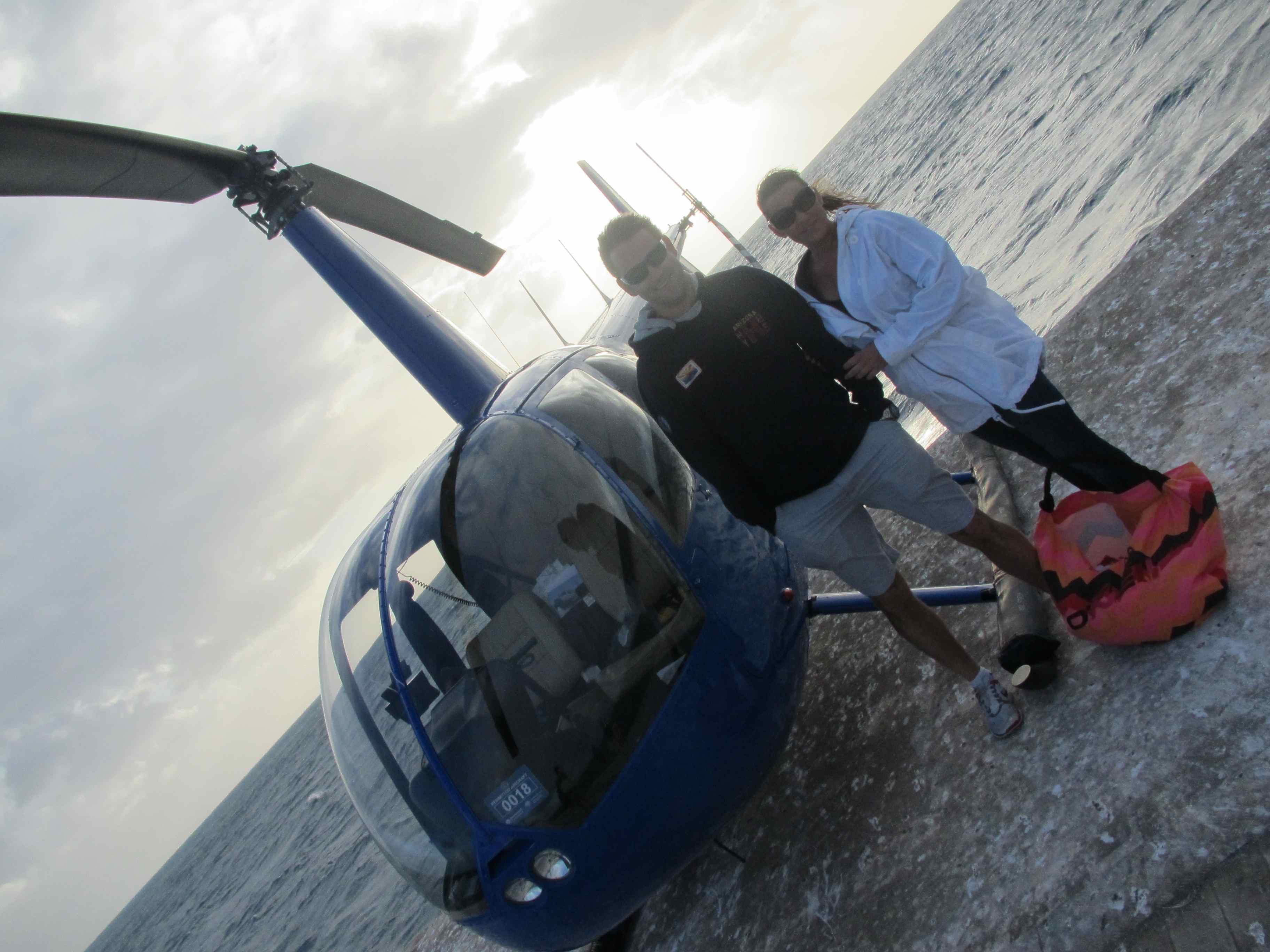 Chopper trip to Great Barrier